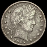 1897-S Barber Quarter HIGH GRADE