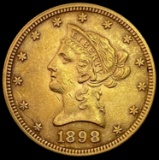 1898 Liberty Head Eagle $10 CLOSELY UNCIRCULATED