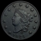 1824 Coronet Head Large Cent CLOSELY UNCIRCULATED