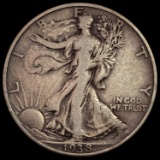1938-D Walking Liberty Half Dollar LIGHTLY CIRCULATED