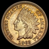 1863 Indian Head Cent CLOSELY UNCIRCULATED