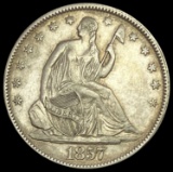1857 Seated Liberty Half Dollar CLOSELY UNCIRCULATED