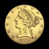 1907-D Liberty Head Half Eagle CHOICE BU