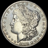 1901-S Morgan Silver Dollar ABOUT UNCIRCULATED