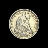 1853 Seated Liberty Half Dime CLOSELY UNCIRCULATED