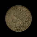 1863 Indian Head Cent CLOSELY UNCIRCULATED