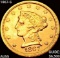 1867-S $2.50 Gold Quarter Eagle HIGH GRADE