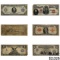 LOT OF 6 MIXED LARGE SIZE CURRENCY NOTES 1896-1923