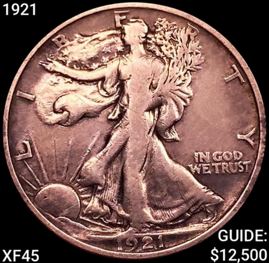 1921 Walking Liberty Half Dollar NEARLY UNCIRCULATED