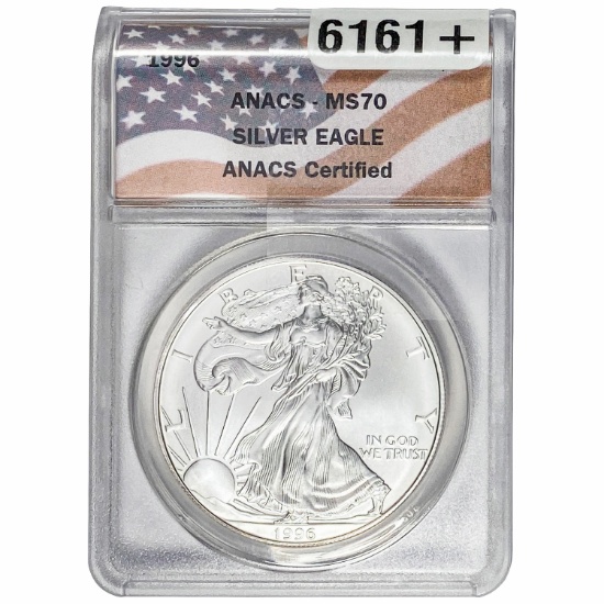 1996 Silver Eagle ANACS MS70