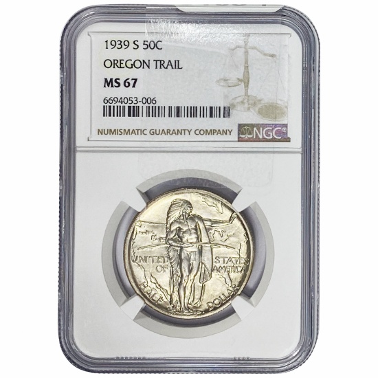 1939-S Texas Half Dollar NGC MS67