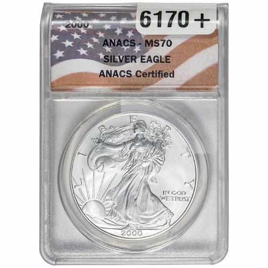 2000 Silver Eagle ANACS MS70