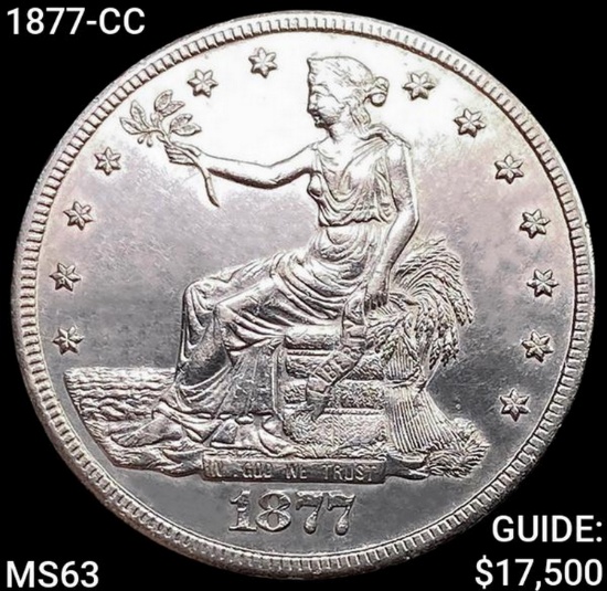 1877-CC Silver Trade Dollar