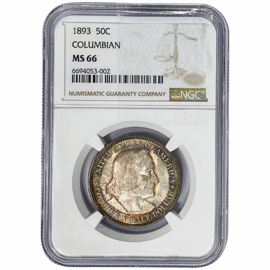 1893 Columbian Expo Half Dollar NGC MS66