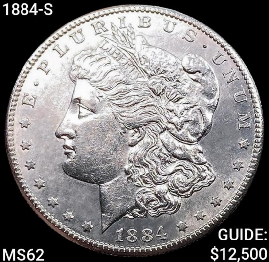 1884-S Morgan Silver Dollar