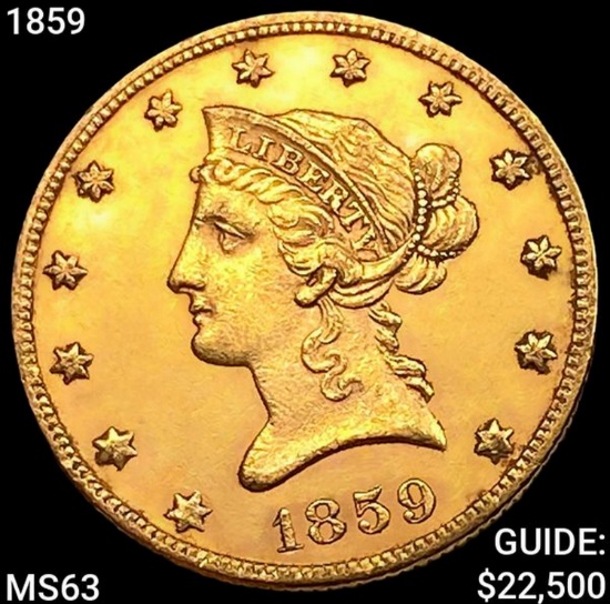 1859 $10 Gold Eagle