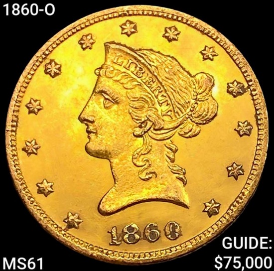 1860-O $10 Gold Eagle