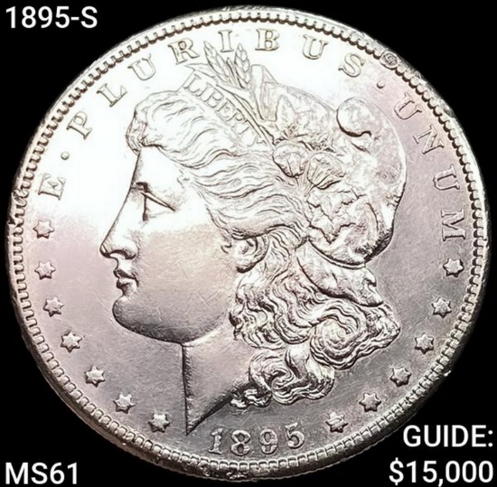 1895-S Morgan Silver Dollar UNCIRCULATED