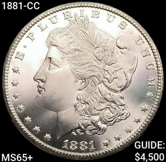 1881-CC Morgan Silver Dollar GEM BU +
