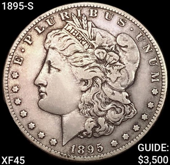 1895-S Morgan Silver Dollar NEARLY UNCIRCULATED