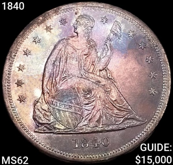 1840 Seated Liberty Dollar UNCIRCULATED