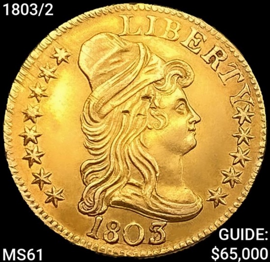 1803/2 $5 Gold Half Eagle UNCIRCULATED