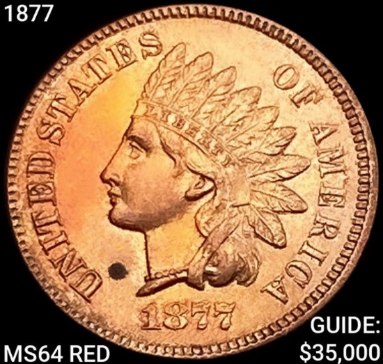 1877 Indian Head Cent CHOICE BU RD