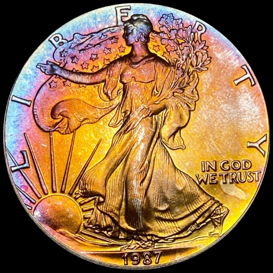 1987 1 oz Silver American Eagle $1 GEM BU