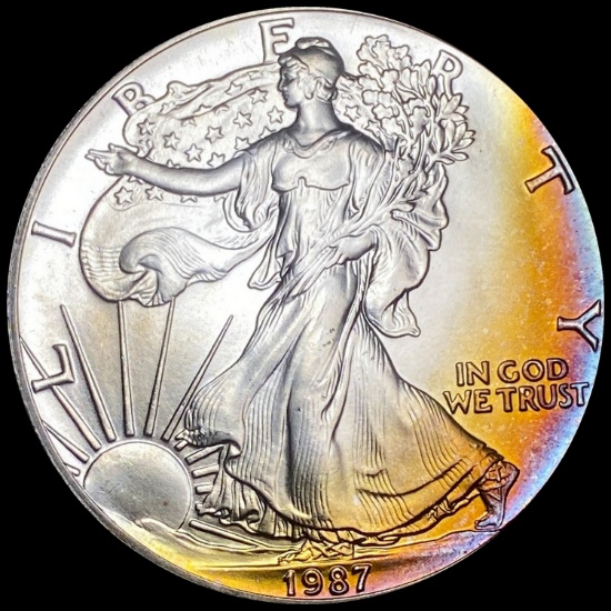 1987 1 oz Silver American Eagle $1 GEM BU