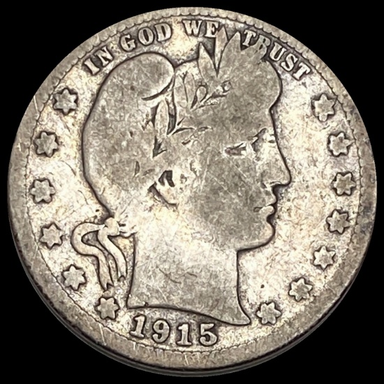 1915-S Silver Barber Quarter HIGH GRADE