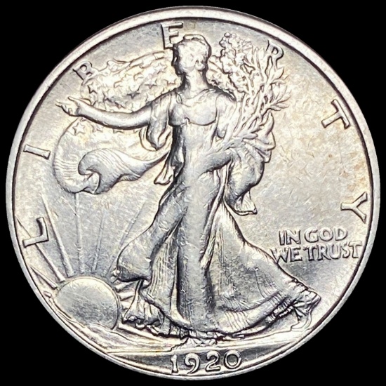 1920-S Silver Half Dollar Walking Liberty CLOSELY UNCIRCULATED
