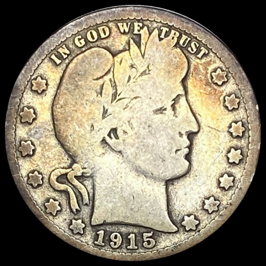 1915-S Silver Barber Quarter HIGH GRADE