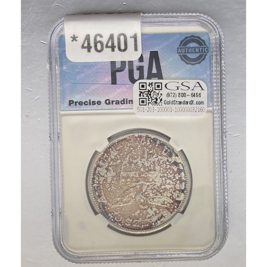 1908-S 1 Peso Philippines PGA MS64