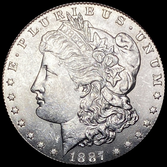 1887 Silver Morgan Dollar GEM BU