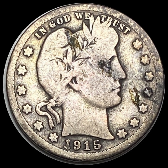 1915-S Silver Barber Quarter HIGH GRADE