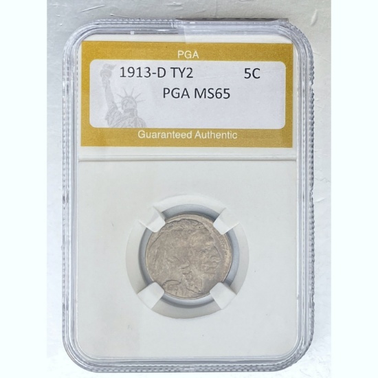 1913-D TY2 5C Buffalo PGA MS65