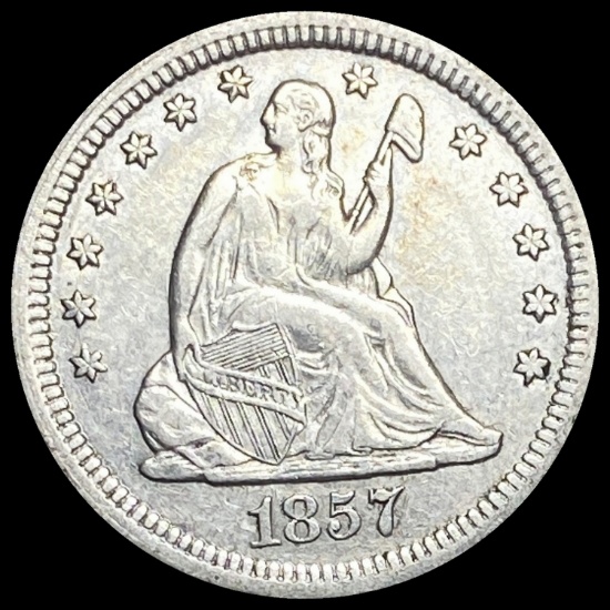 1857 Seated Liberty Quarter CLOSELY UNCIRCULATED