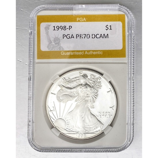 1998-P Silver Eagle PGA PR70 DCAM