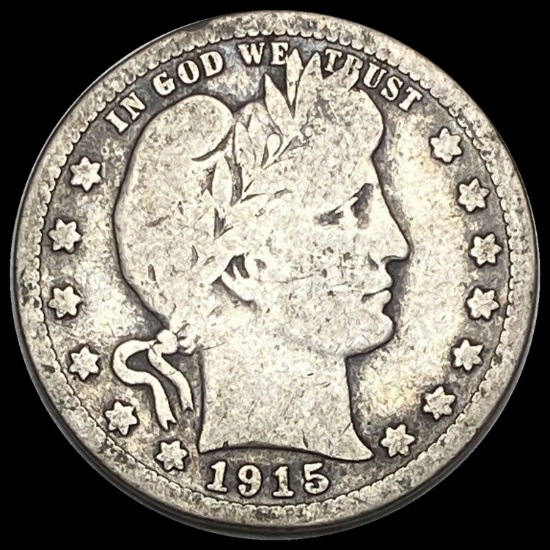 1915-S Silver Barber Quarter HIGH GRADE