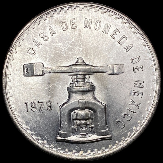 1979 Mexico Silver 1 Onza .925 Silver GEM BU