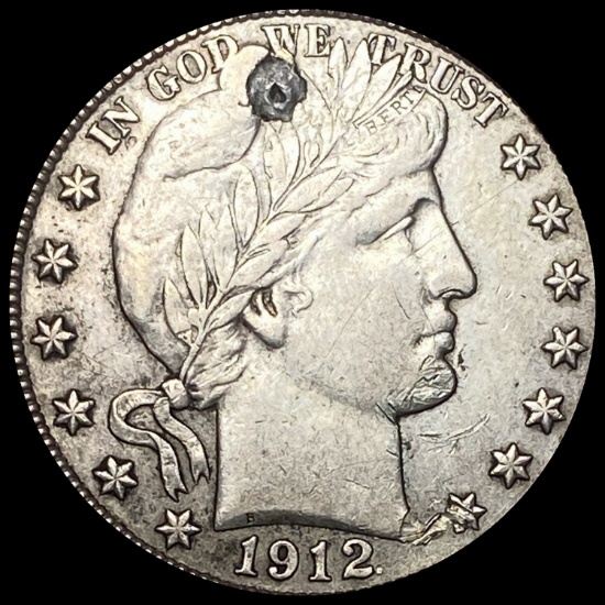 1912 Silver Barber Half Dollar HIGH GRADE