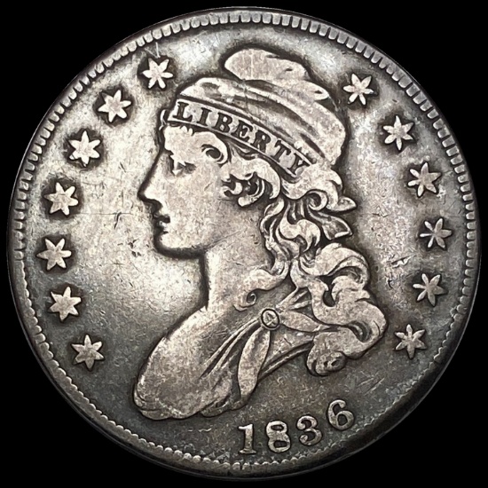 1836 Capped Bust Half Dollar LIGHTLY CIRCULATED