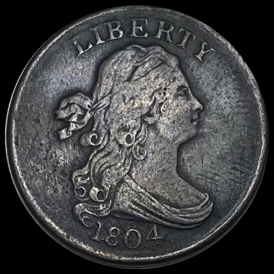 1804 Draped Bust Half Cent LIGHTLY CIRCULATED