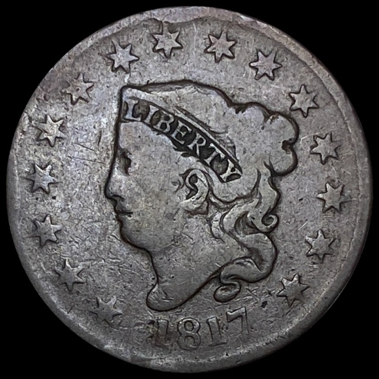 1817 Coronet Head Large Cent LIGHTLY CIRCULATED