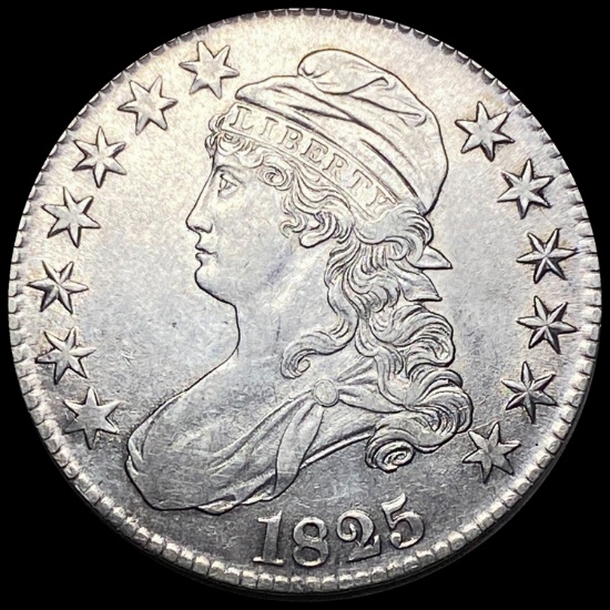 1825 Capped Bust Half Dollar CLOSELY UNCIRCULATED