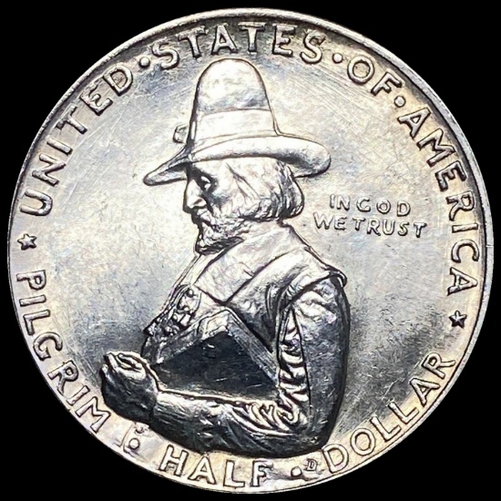 1920 Silver Pilgrim Half Dollar UNCIRCULATED
