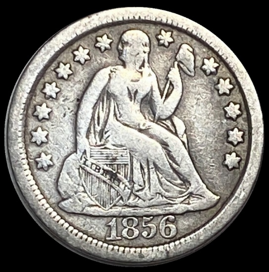 1856 Seated Liberty Dime NICELY CIRCULATED