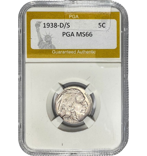 1938-D/S 5C Buffalo PGA MS66