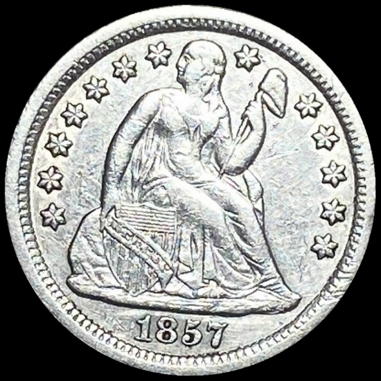 1857 Seated Liberty Dime CLOSELY UNCIRCULATED