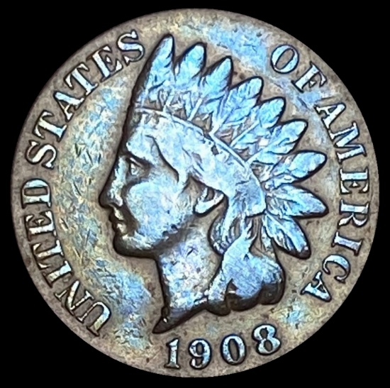1908-S Indian Head Cent LIGHTLY CIRCULATED